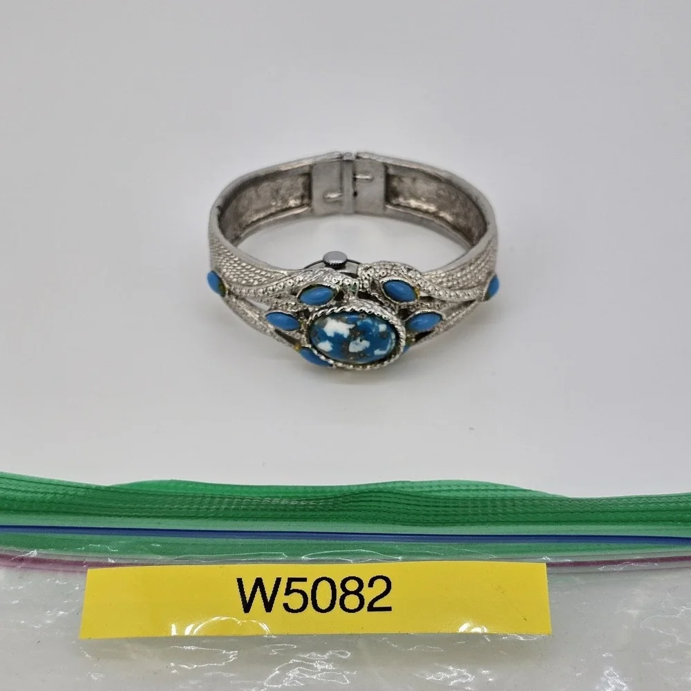 VTG Winton Mechanical Women's Hidden Watch‎ Gray Dial Bracelet Band 6